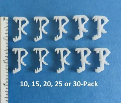 1 Inch White Mini Blinds Single Slat Valance Retainer Clips 10 - 30 Pack • $5.99