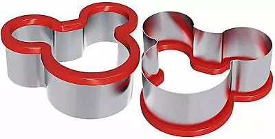 Hibery 2 Pack Mickey Mouse Cookie Cutter Stainless Steel Sandwich Cutter Food • $26.99