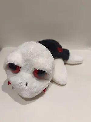Lil  Peepers Suki 10  White Vlad Turtle Red Bat Embroidered On Black Shell • £12.50