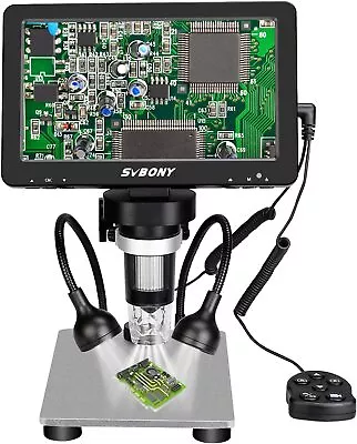 SVBONY SV604 7  1080p Digital PCB Microscope 1200x Magnification For PCB Repair • $99.99