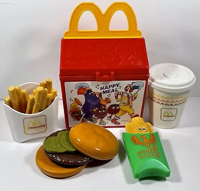 Vintage 1989 Fisher Price - Fun With Food Mcdonald's Happy Meal - Complete Set! • $49.99