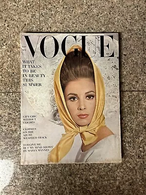May 1963 VOGUE Magazine Penn Cover Charlotte Fort Ray Ban • $18