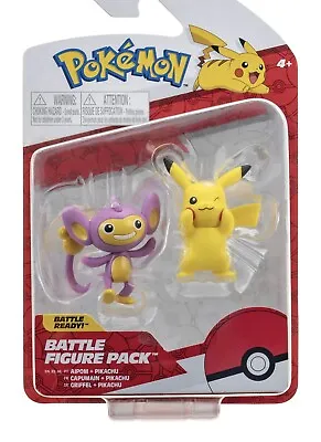 £9.99 • Buy Pokémon Battle Figure Set 2 Pack Aipom & Pikachu