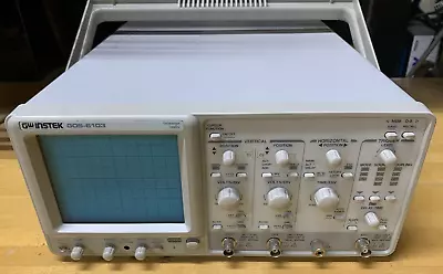 GW INSTEK  100MHZ 2 CHANNEL ANALOG OSCILLOSCOPE GOS-6103C W/Probe - Tested • $185