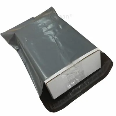 Strong Large Grey Mailing Bags Extra Large Plastic Postage Poly Postal Self Seal • £277.71