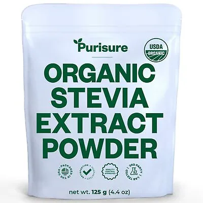 Purisure Organic Stevia Powder 125g Zero Calorie Natural Sugar Substitute 846 • $18.99