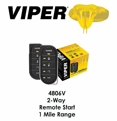 Viper 4806V & 2-Way Remote Start W/ Long Range Remote BEST SELLER • $149.99