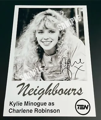 KYLIE MINOGUE *Charlene Robinson* NEIGHBOURS Pre-Signed Cast Fan Card NEW • £9.99