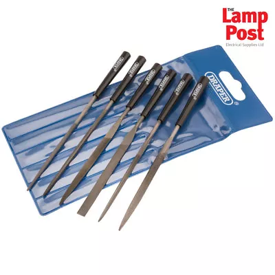 £6.29 • Buy Draper 82577 Needle File Set Precision Jewellers Small Metal Hand 140mm - 6 Pack
