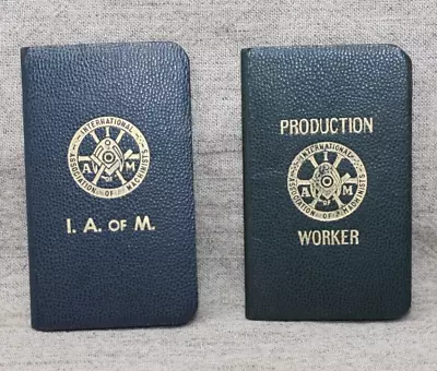 International Association Of Machinists Union Dues Book Grande Lodge Lot Of 2 • $7.87