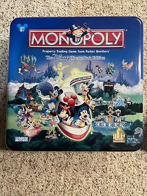 Monopoly Disney Theme Park Edition Board Game Collectors Tin. • $10