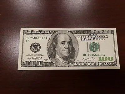 Series 2006 ~ US One Hundred Dollar Bill Note $100 ~ Richmond ~ HE 75866319 A • $130