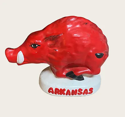 Vintage Arkansas Razorbacks Mascot Ceramic Bank • $21.95