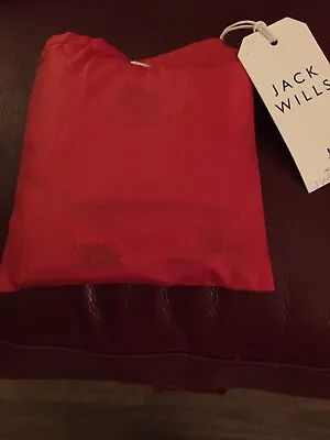 Jack Wills Red Floral Packaway Bag • £10