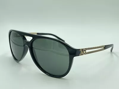 VERSACE VE4312 MOD.4312 GB1/71 MEDUSA PILOT Sunglasses Gold /Black AUTHENTIC • $59