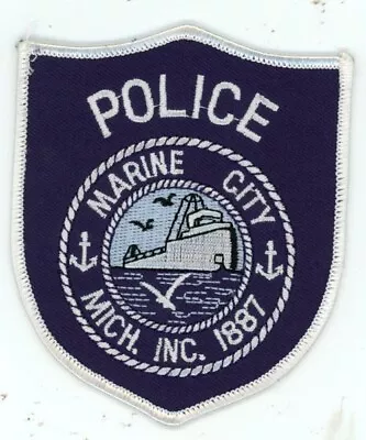 Michigan Mi Marine City Police Nice Shoulder Patch Sheriff • $5.99