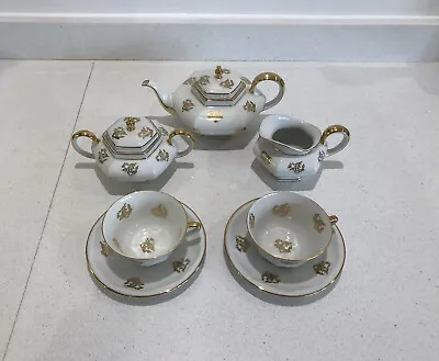 Vintage Limoges France Minature Tea Set For Two Circa 1948 • £54