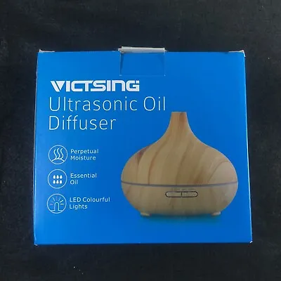 VicTsing Essential Oil Diffuser 300ml Oil Diffuser Humidifier W/ 7 Color Lights • $6.95