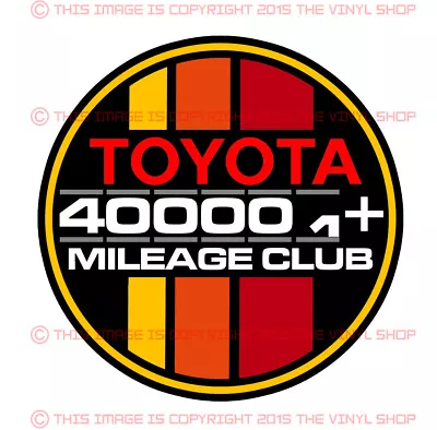 Toyota Decal 400k High Miles Club Tacoma SR5 4X4 4Runner TRD Tundra Fj Cruiser • $7.49