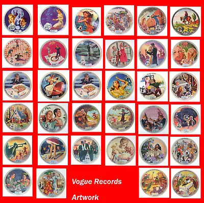 VOGUE Picture Records ARTWORK CD Featuring 34 Graphics  • $6.50