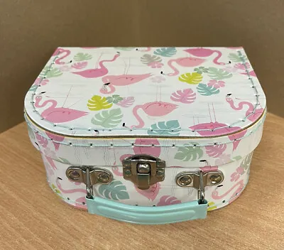 £3.99 • Buy Flamingo Decorative Suitcase Style Storage Box With Handle