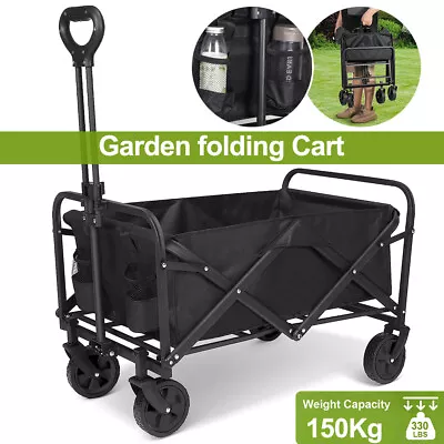 Wagon Folding Cart Collapsible Garden Beach Utility Outdoor Camping Sports 330lb • $56.99