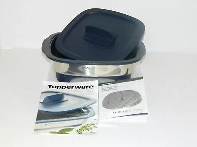 Tupperware MicroPro Grill For Microwave Blue Great For Those Who Can't Cook • $199.99