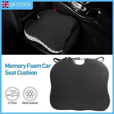 Car Seat Cushion Thick Wedge Memory Foam Office Chair Comfort Pad Mat Universal • £15.49