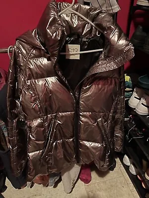 S13 By SAM. Hooded Shiny Puffer Jacket Unisex Youth Large • $200