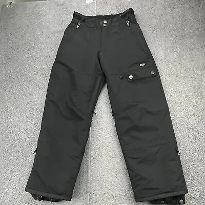 Venture Liquid Womens Snow Pants Snowboard Ski Size Medium Black 27x25 Insulated • $38.88