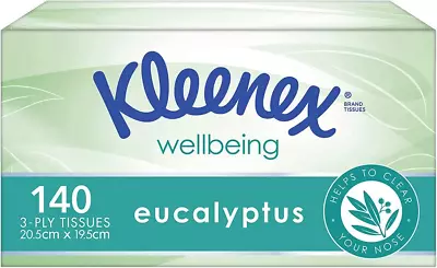 Kleenex Eucalyptus 3 Ply Facial Tissues 140 Count • $5.16
