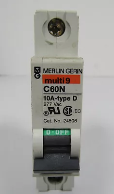 Merlin Gerin Multi 9 C60n 10a-type D 277 Vac One Pole Breaker • $5.50