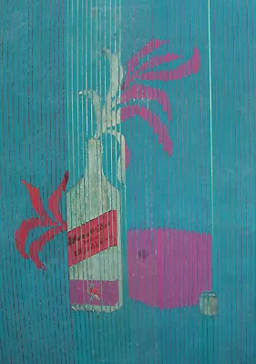 Vintage Gouache Painting Abstract Still Life Scotch Whisky Poster • $222.45