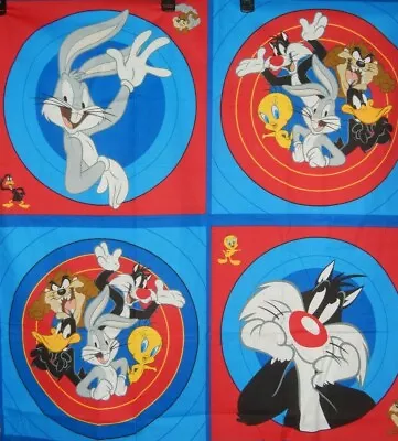$7.99 • Buy New Looney Tunes Cotton Quilting Panel (34  X 34  Pre-Cut) Sewing Crafts