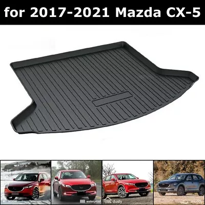 TPO Black Cargo Trunk Liner Mat Carpet Protector Pad For Mazda CX-5 2017-2021 • $36.51