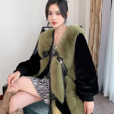 2023 Luxury Winter New Imitation Fox Fur Mink Fur Coat Women's Warm Jackets Coat • $280.27