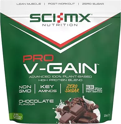 Sci MX V-Gain Vegan Protein Powder Shake 2.2kg Plant Based Protein Blend UK Made • £17.95