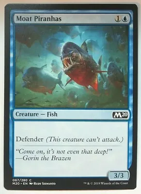 MTG Moat Piranhas Core Set 2020 067/280 Regular Common • $1.99