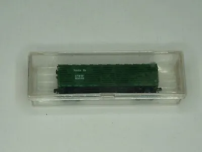 Trix N Scale Gauge 1:160 Santa Fe AT&SF 80680 Green Cattle Stock Car With Case • $9.95