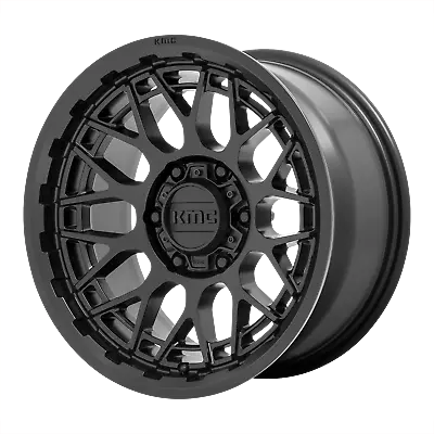 17x8.5 KMC KM722 TECHNIC Satin Black Wheel 6x135 (18mm) • $287