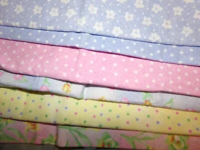 TULIPS DAFFODIL Flowers DOTS Stripe OAKHURST Cotton FABRIC U-Pick 1/2 Yd BTHY • $3.95