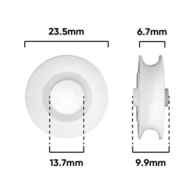 Rolltrak 24mm Acetal Concave Roller • $19