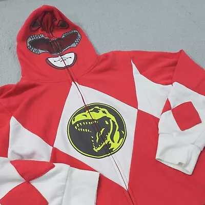 We Love Fine Hoodie Mens Large Mighty Morphing Power Rangers Red Ranger • $34.99