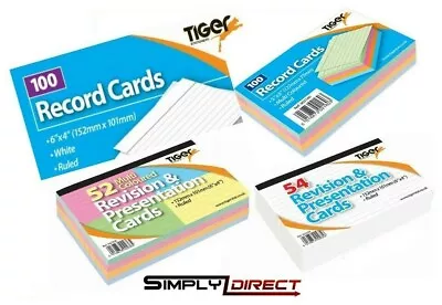 Tiger Revision Flash Index Prompt Report Record Cards Students College Office  • £4.25