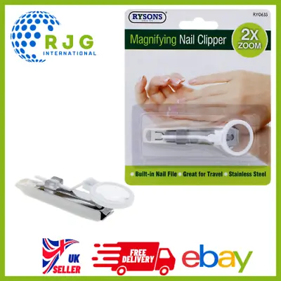 Magnifying Nail Clipper With 2x Zoom -  Precision Grooming • £6.45