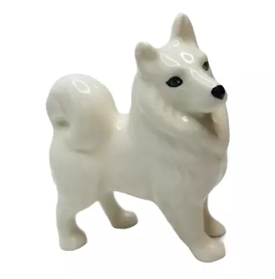 W. R. Midwinter Burslem England Samoyed Dog Figurine White 3x3in Porcelain Dog • $31.67