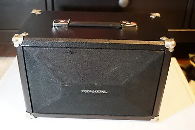 Realistic PA-25 50w Speaker Cabinet With 2x 4  Full Range Speakers 40-1420 • $60