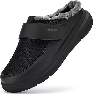 Mens Arch Support EW Slippers Casual Shoes Loafers Moccasins UK Size 11 FITVILLE • £15.99