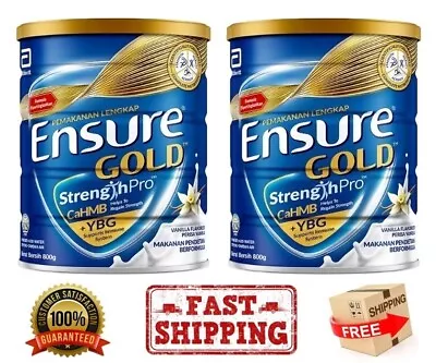 Abbott EnsureGold Complete Nutrition Milk Powder Vanilla 800g New Look - 2 Cans • $112.20