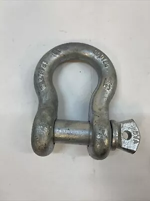 Lifting Shackle WLL 9 1/2 T  ALLOY  7/8 M SCREW PIN ANCHOR  USA • $16.99